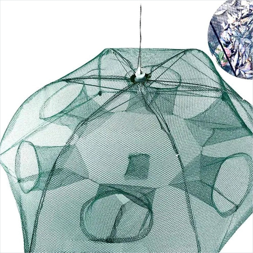 Fishing Trap Net Portable Folded — BiteClutch Bait Net
