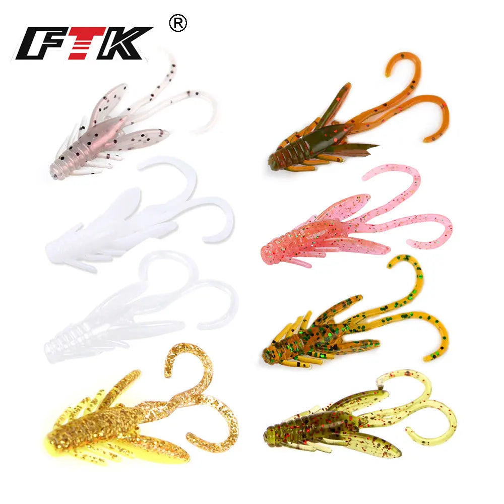Insect Wobbler Soft Baits — 20 Pack, Pre-Rigged