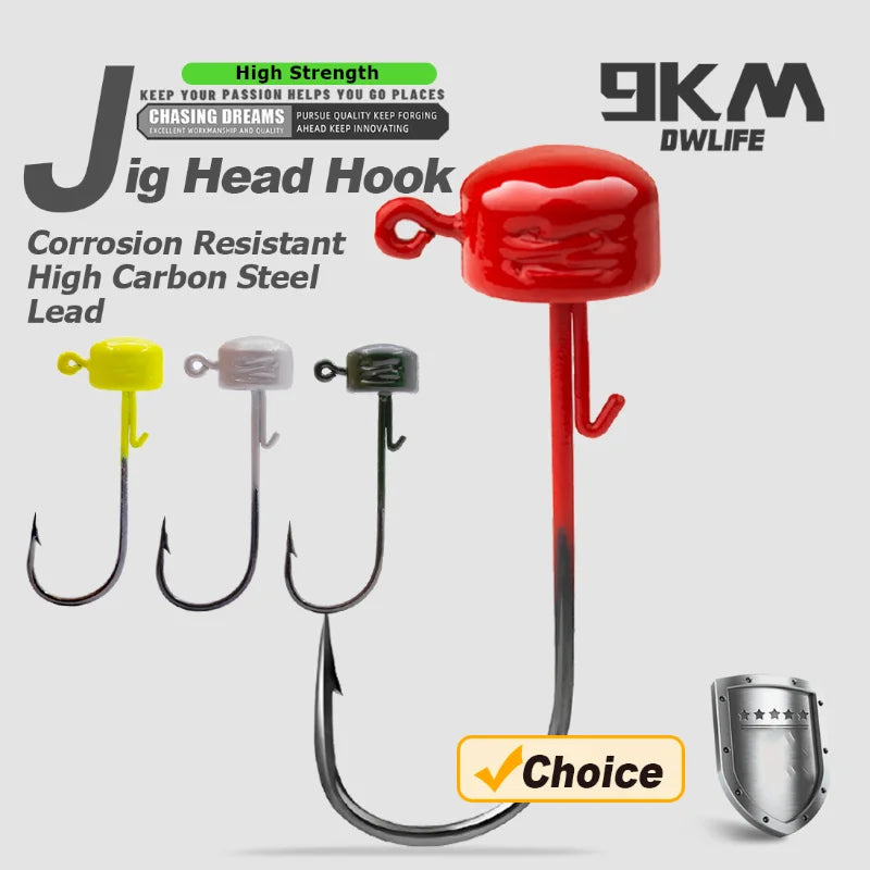 Weedless Ned Rig Jig Heads — 5 Pack