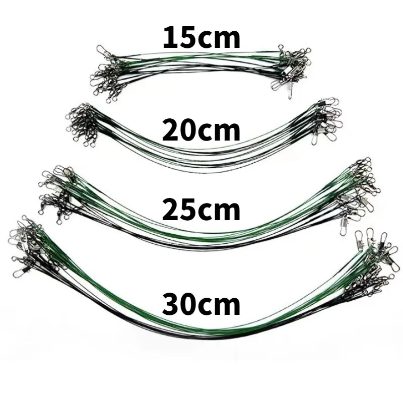 Wire Anti-Bite Leader — Swivel, Steel Line