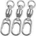 Snap Ball Bearing Swivels — 20 Pack, Stainless