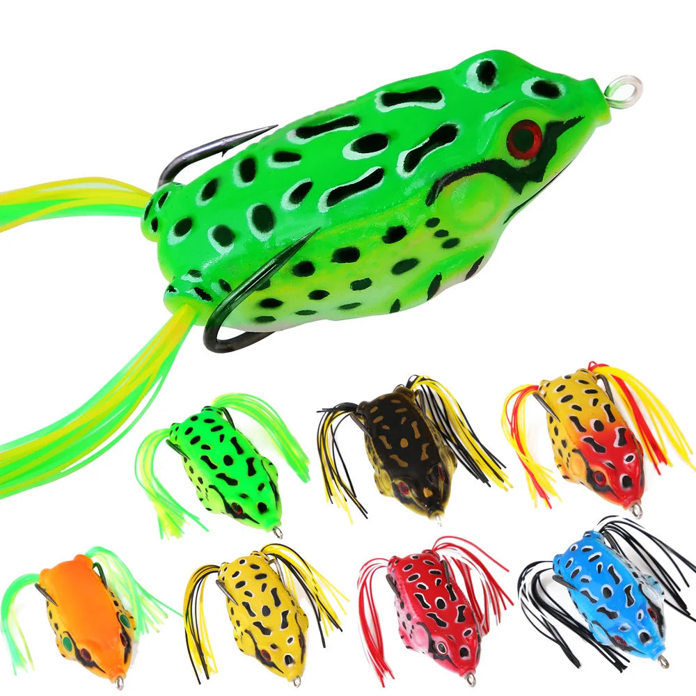 Tube Frog Lure with Hooks — 4 Weight Options