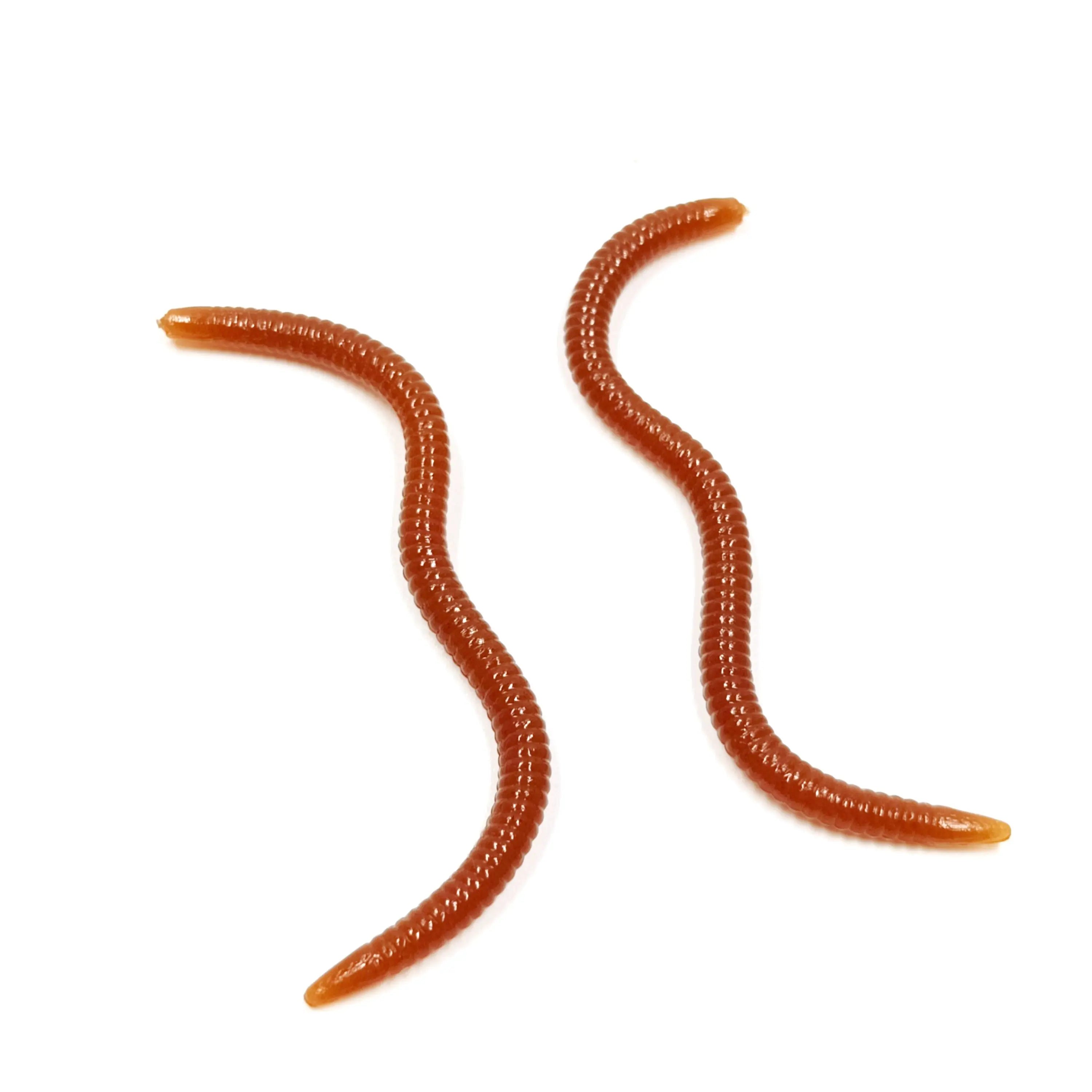 Floating Earthworm Soft Lure — 50 Pack