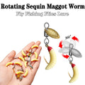 Rotating Sequin Worm — 5 Pack, Trout & Salmon