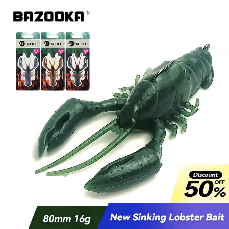 Silicone Lobster Soft Bait — Sinking Swimbait