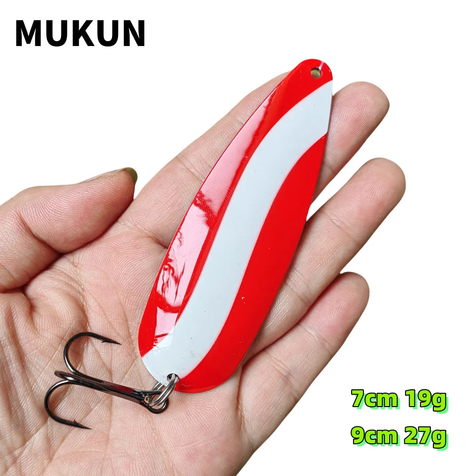 Metal Spoon Baits — Mix Colors, 2 Sizes