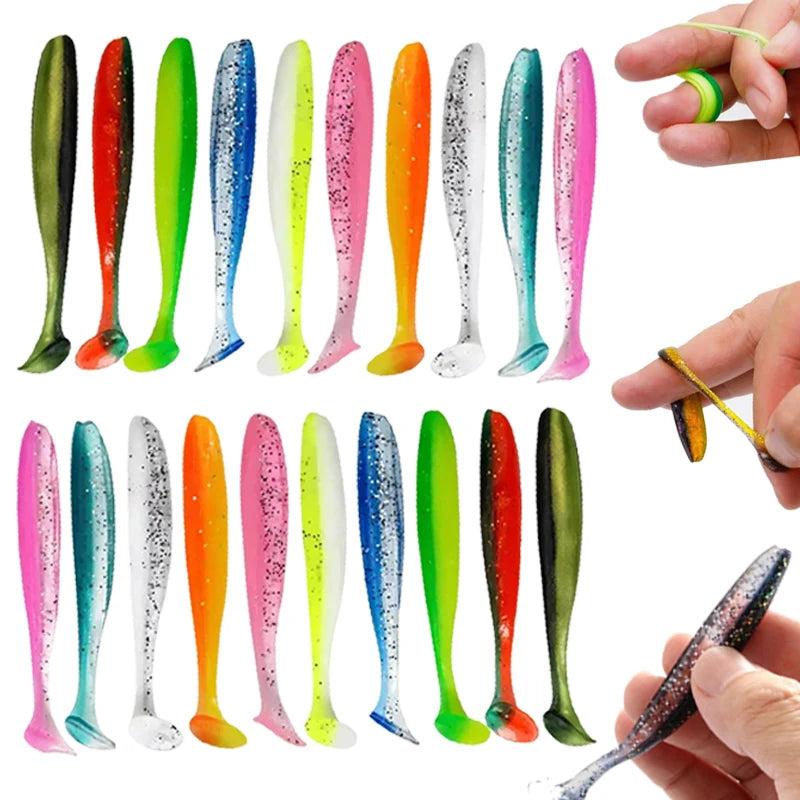 T-Tail Worm Swimbait — 10 Pack, Bass & Pike