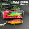 Feathered Popper Lure — Noisy Topwater Crankbait, 80mm