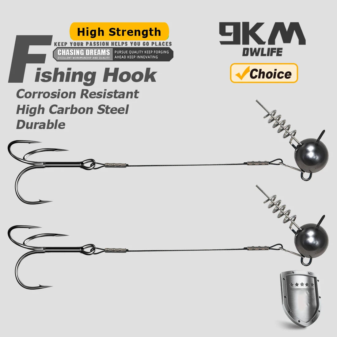 Pike Stinger Rig — Screwball Jig Head with Treble Hook