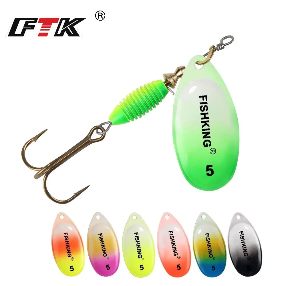 Spinner Bait Lure — Metal Hard Bait, 5 Sizes