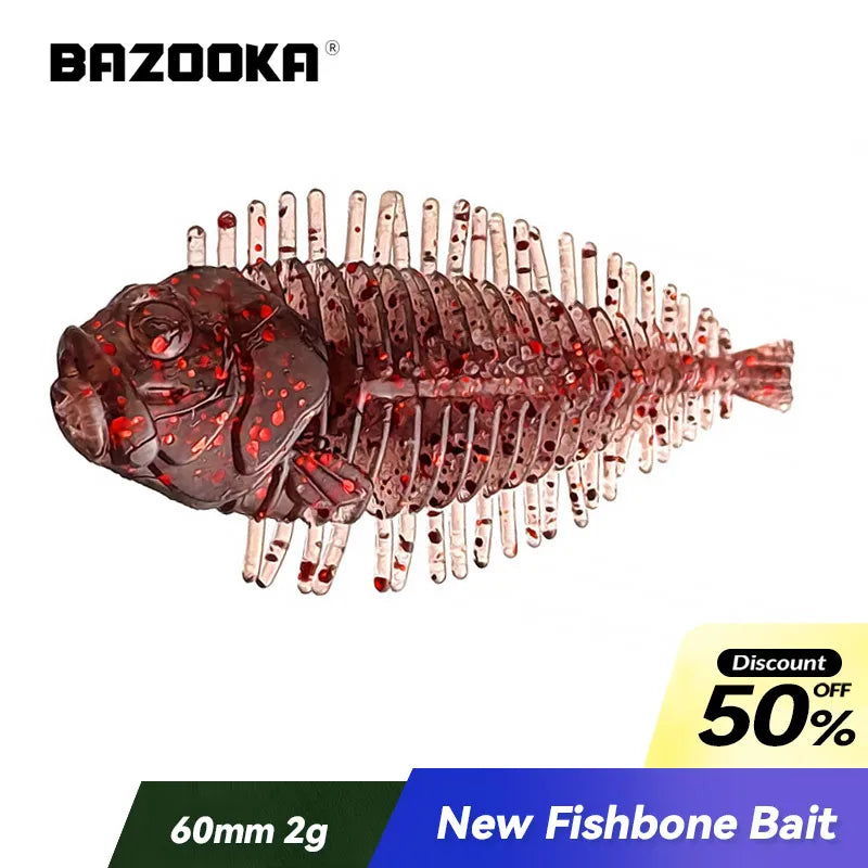 Fish Bone Swimbait — Silicone Shad, 60mm