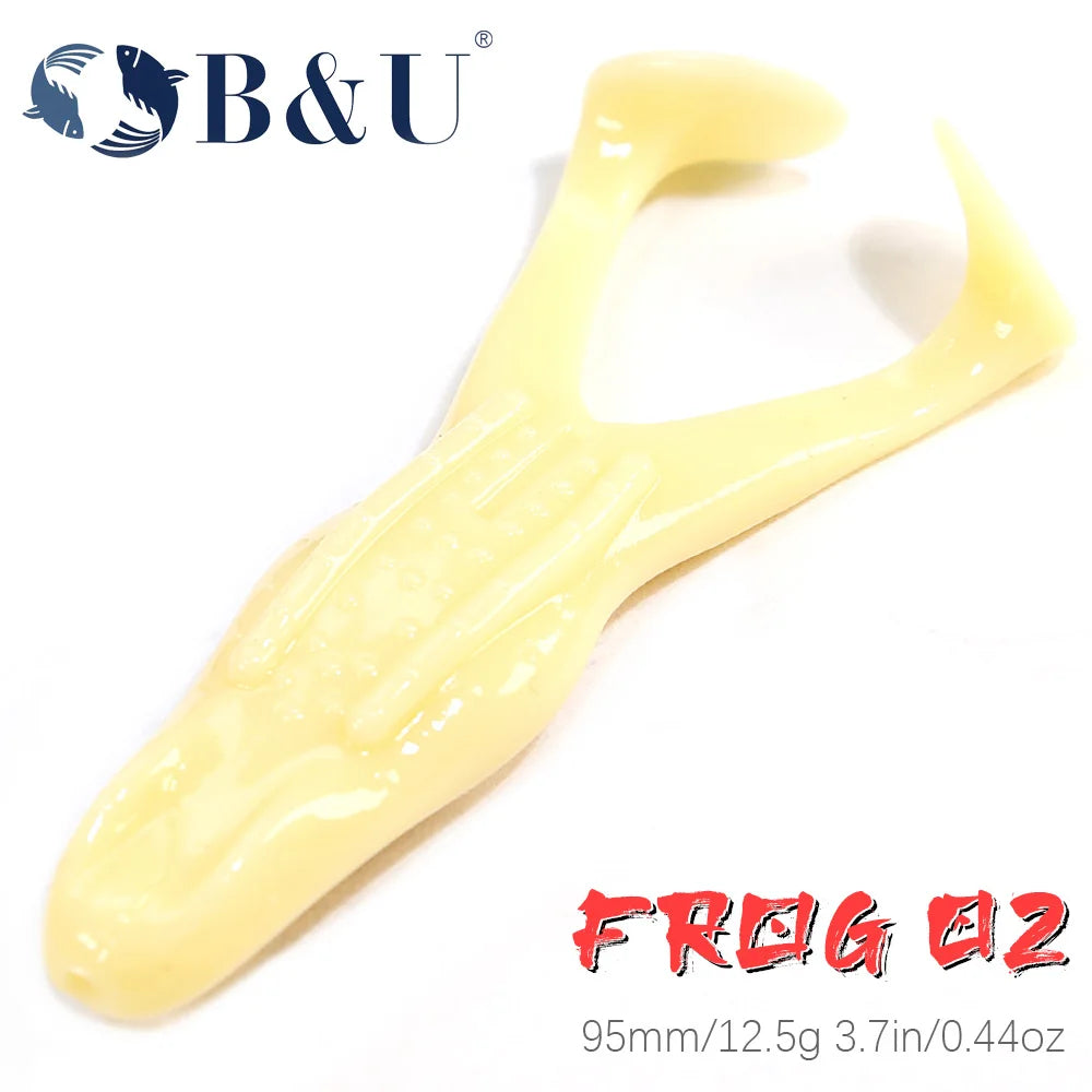 Floating Frog Lure — Soft Silicone, 2 Pack