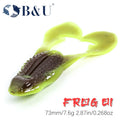 Floating Frog Soft Lure — Trout & Bass, 73mm