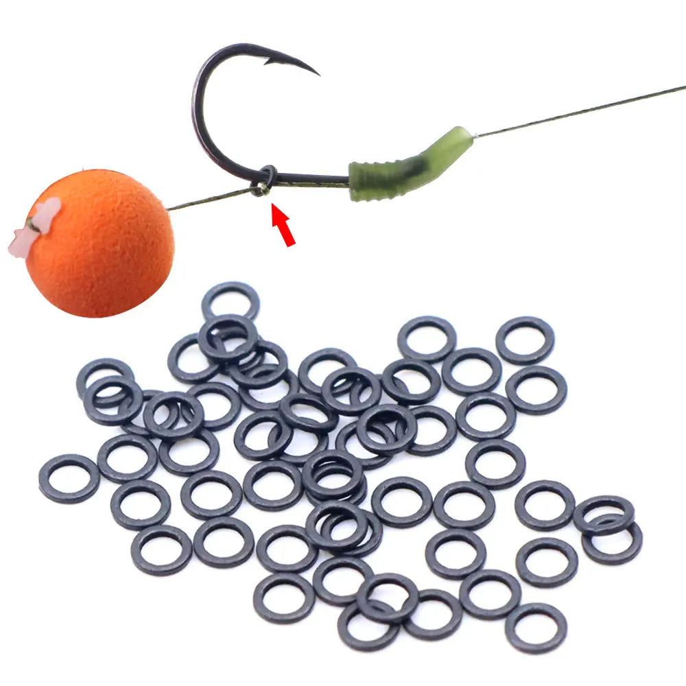 Chod Rig Round Swivels — 50 Pack, Carp Hair Rig