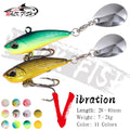 Metal VIB Spinner — Rotating Tail, 4 Weight Options