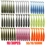 10Pcs Topwater Swivel-Tail Lure Kit – 35g 14cm Vibrant Hard Baits For Bass & Trout